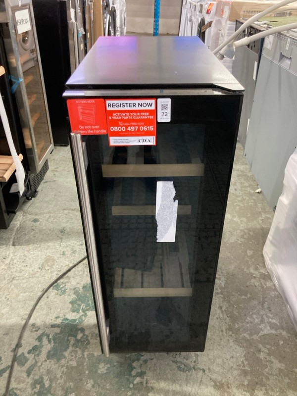 Lot 22  
            Nottingham SR4 - Delivery Or Collection 

                
MATRIX INTEGRATED WINE COOLER MODEL: MWC300BL