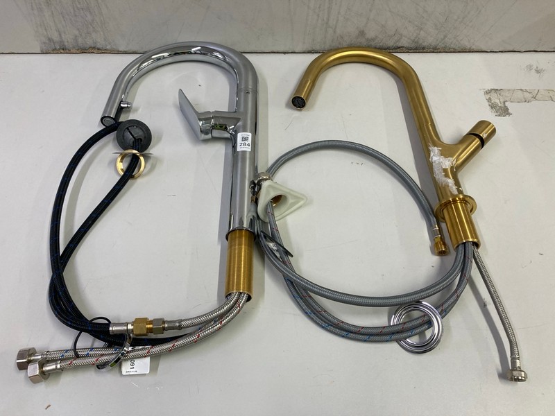 Lot 284  
            Nottingham SR4 - Delivery Or Collection 

                
2 X KITCHEN TAPS TO INC CHROME KITCHEN TAP