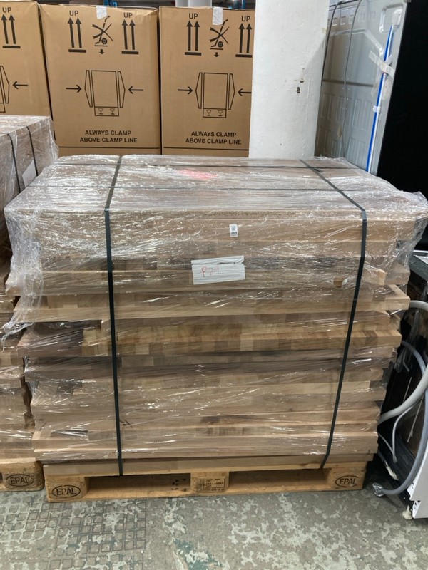 Lot 289  
            Nottingham SR4 - Delivery Or Collection 

                
PALLET OF SOLID OAK KITCHEN WORKTOP OFF CUTS