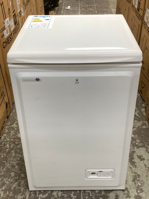 Lot 309  
            Nottingham SR4 - Delivery Or Collection 

                
NORFROST 99L CHEST FREEZER MODEL: C4AEWC RRP £174