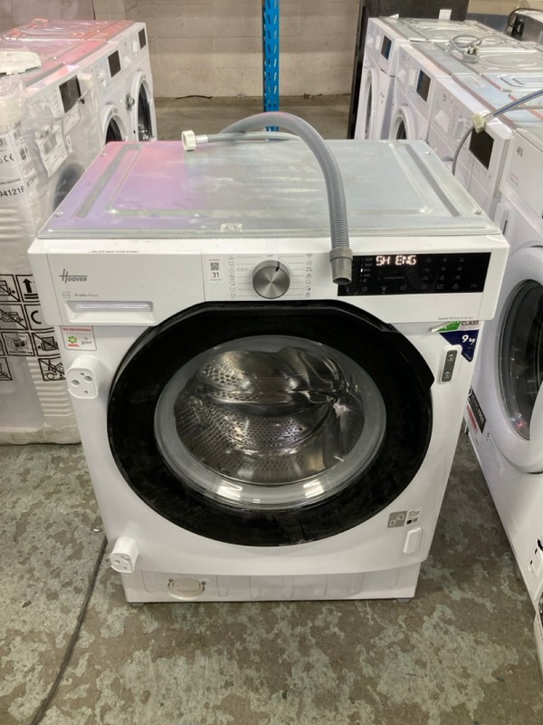 Lot 31  
            Nottingham SR4 - Delivery Or Collection 

                
HOOVER INTEGRATED 9 KG WASHING MACHINE MODEL: BH4SD69M6DB9
