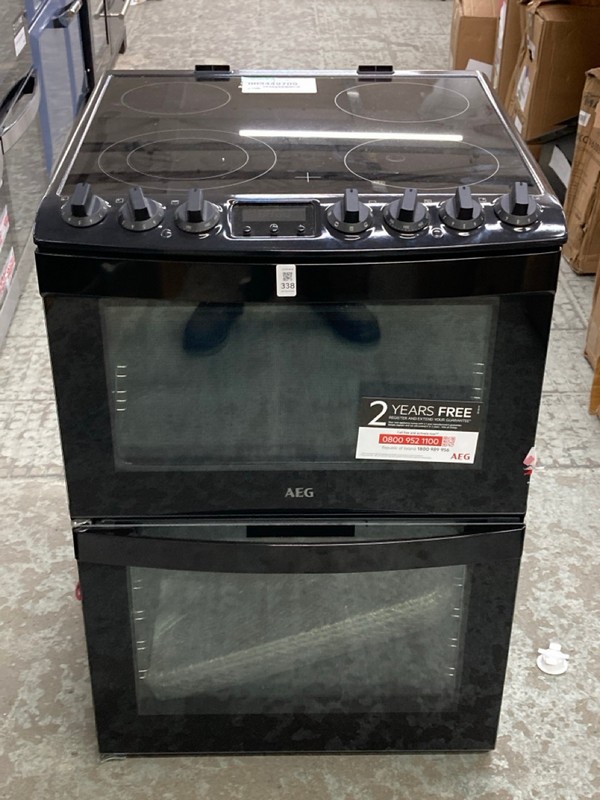 Lot 338  
            Nottingham SR4 - Delivery Or Collection 

                
AEG ELECTRIC DOUBLE COOKER MODEL: CCB6741ACB