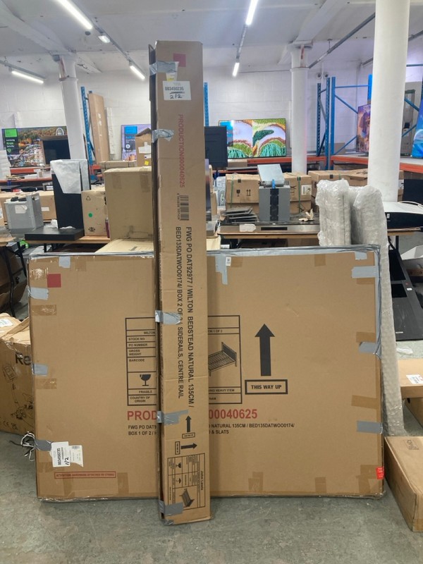 Lot 348  
            Nottingham SR4 - Collection Only 

                
JOHN LEWIS WILTON 135CM BEDSTEAD (UNBUILT) (COLLECTION FROM SITE ONLY)