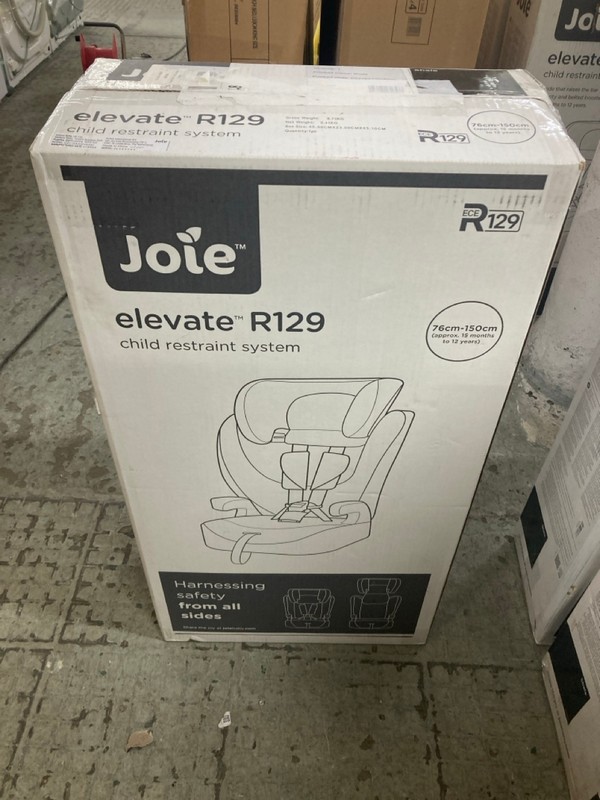 Lot 374  
            Nottingham SR4 - Delivery Or Collection 

                
JOIE ELEVATE R129 CHILD RESTRAINT SYSTEM