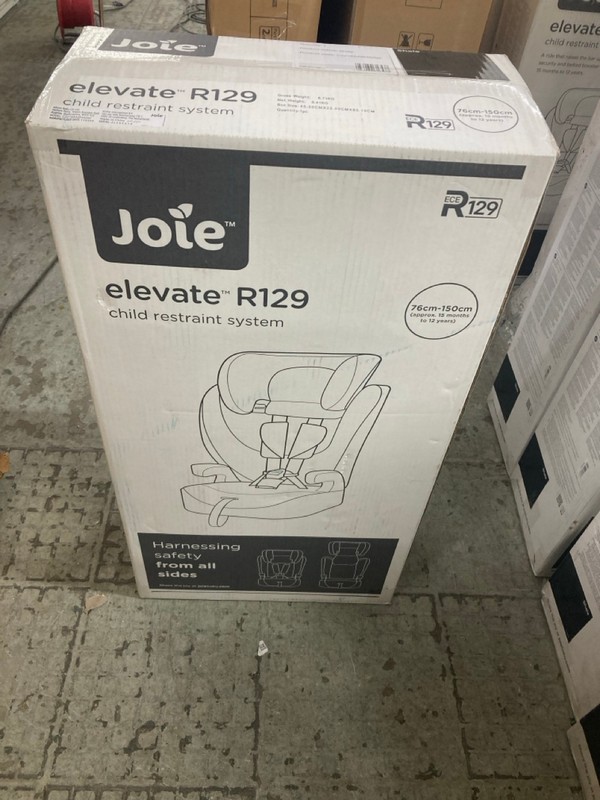 Lot 375  
            Nottingham SR4 - Delivery Or Collection 

                
JOIE ELEVATE R129 CHILD RESTRAINT SYSTEM