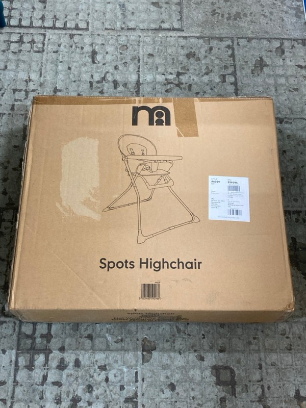 Lot 390  
            Nottingham SR4 - Delivery Or Collection 

                
MOTHER CARE SPOTS HIGHCHAIR