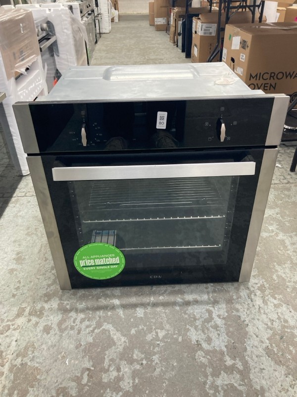Lot 80  
            Nottingham SR4 - Delivery Or Collection 

                
CDA BUILT IN SINGLE OVEN MODEL: SK110SS