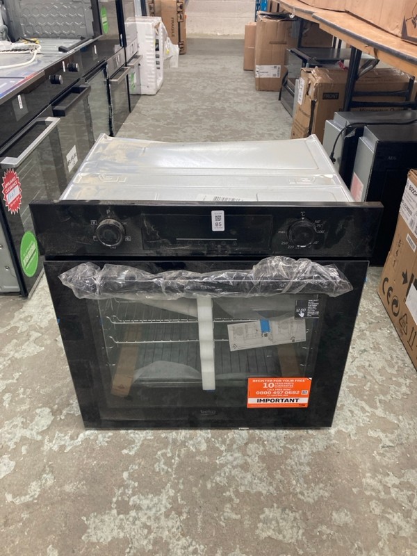 Lot 85  
            Nottingham SR4 - Delivery Or Collection 

                
BEKO BUILT IN SINGLE OVEN MODEL: BBIF22300B