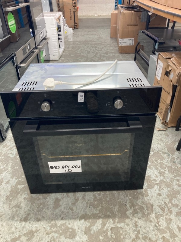 Lot 87  
            Nottingham SR4 - Delivery Or Collection 

                
VICEROY BUILT IN SINGLE OVEN MODEL: WROV60BK