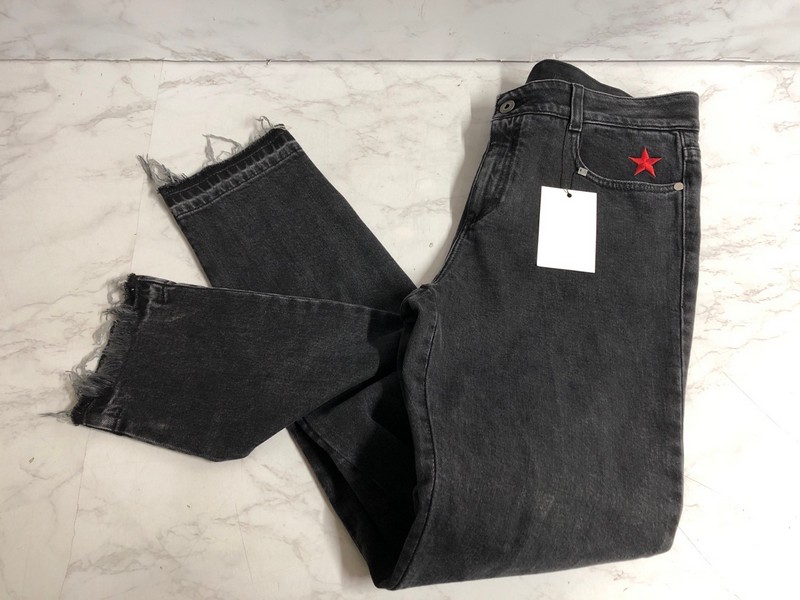 Lot 128  
            Nottingham SR5 - Delivery Only 

                
STELLA MCCARTNEY RAW HEM JEANS IN BLACK COTTON DENIM SIZE: M RRP:£384
