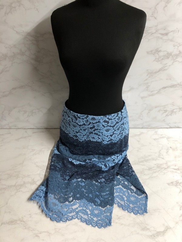 Lot 143  
            Nottingham SR5 - Delivery Only 

                
SANDRO PARIS LACE MIDI SKIRT IN BLUE POLYAMIDE SIZE:US/3 RRP:£282