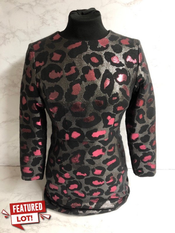Lot 199  
            Nottingham SR5 - Delivery Only 

                
MARC JACOBS LEOPARD JACQUARD MINI DRESS IN MULTICOLOR POLYESTER SIZE:US/0 RRP:£575