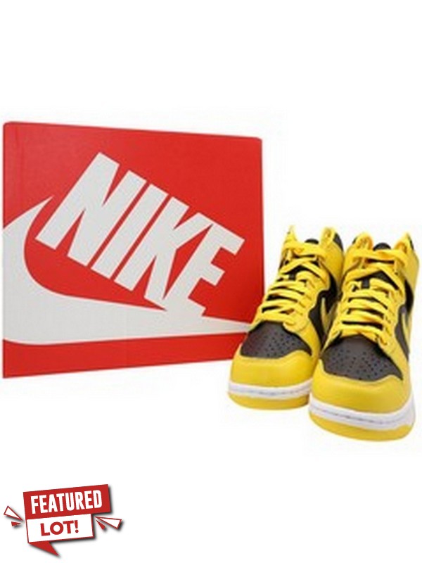 Lot 1  
            Nottingham SR5 - Delivery Only 

                
NIKE DUNK HIGH VARSITY MAIZE IN YELLOW LEATHER SIZE:US/8 RRP:£305