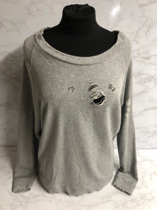 Lot 202  
            Nottingham SR5 - Delivery Only 

                
IRO JEANS UPRILE DISTRESSED SWEATSHIRT IN GREY COTTON SIZE:XL RRP:£102