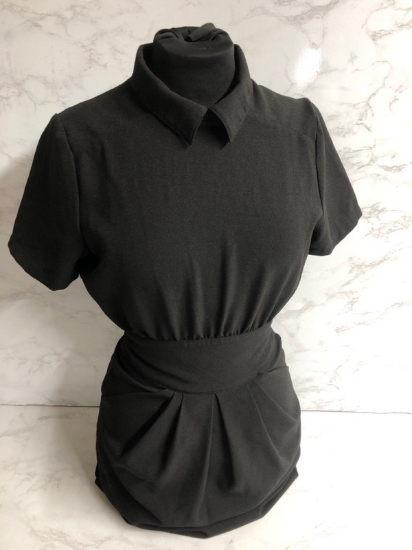 Lot 207  
            Nottingham SR5 - Delivery Only 

                
GANNI COLLARED MINI DRESS IN BLACK NYLON SIZE:XS RRP:£205