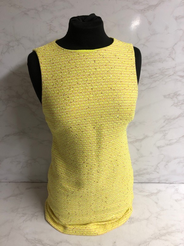 Lot 222  
            Nottingham SR5 - Delivery Only 

                
ALICE + OLIVIA CLYDE TWEED SHIFT DRESS IN NEON YELLOW COTTON SIZE:US/0 RRP:£320