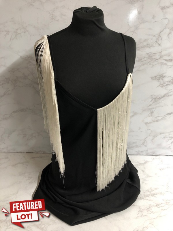 Lot 229  
            Nottingham SR5 - Delivery Only 

                
ELLERY FRINGE SLIP DRESS IN BLACK ACETATE SIZE:US/4 RRP:£510