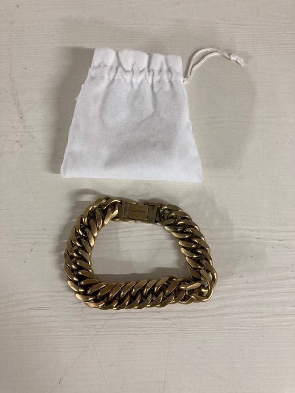 Lot 359  
            Nottingham SR5 - Delivery Only 

                
ZIMMERMANN CURB LINK ANKLET IN BURNISHED GOLD METAL ONE SIZE RRP:£244