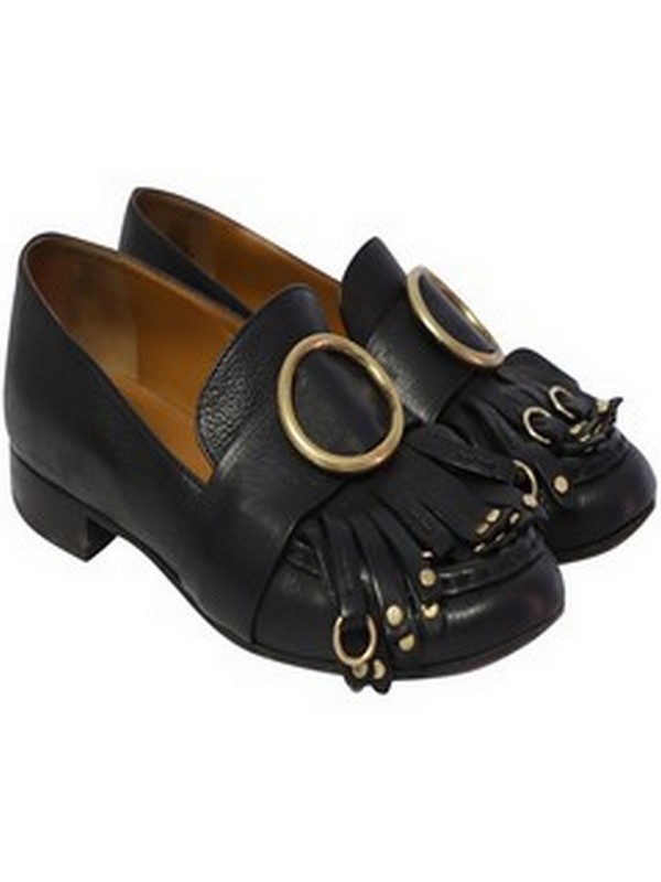 Lot 44  
            Nottingham SR5 - Delivery Only 

                
CHLOE OLLY FRINGE LOAFERS IN BLACK LEATHER SIZE:35.5 RRP:£500