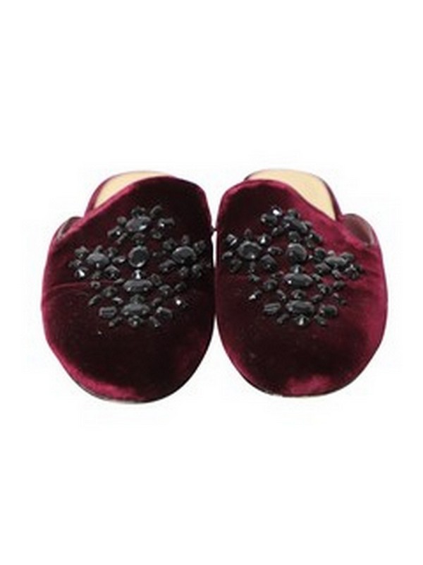 Lot 7  
            Nottingham SR5 - Delivery Only 

                
MICHAEL KORS CRYSTAL-EMBELLISHED SLIP-ON FLAT MULES IN BURGUNDY VELVET SIZE:US7 R...