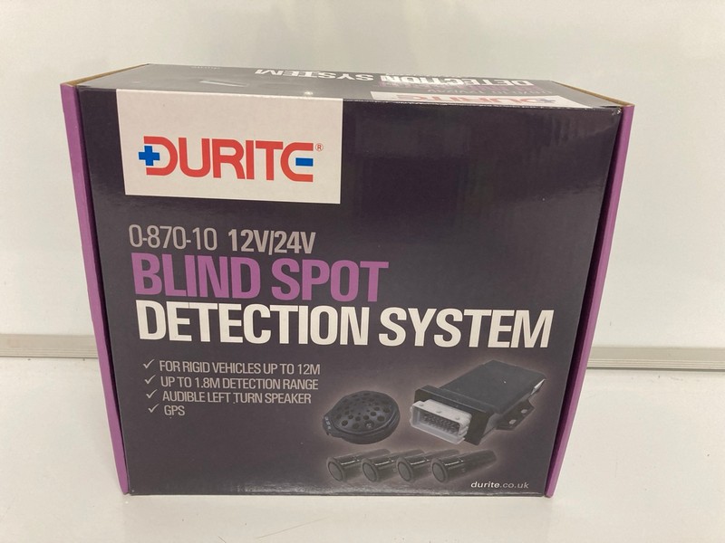 Lot 102  
            Nottingham SR7 - Delivery Only 

                
DURITE BLIND SPOT DETECTION SYSTEM 0-870-10 12/24V ORIGINAL RRP: £636.45