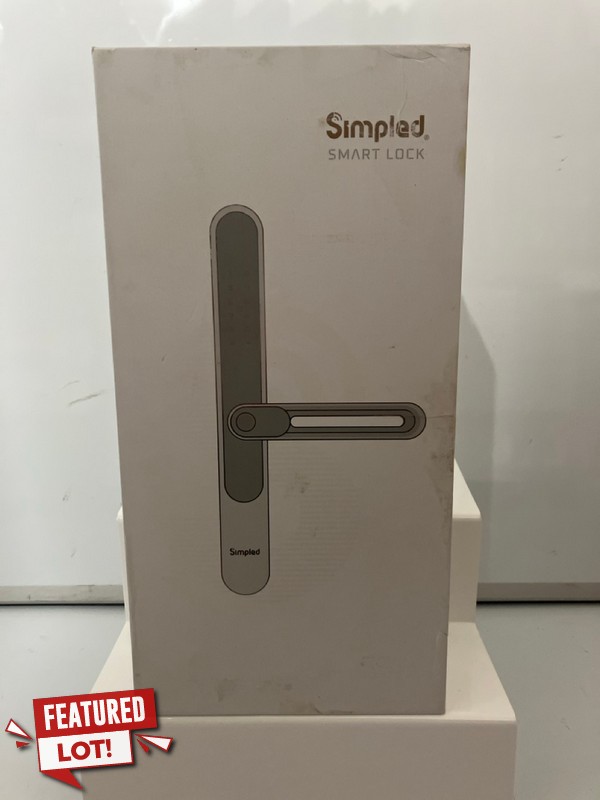 Lot 10  
            Nottingham SR7 - Delivery Only 

                
SIMPLED SMART DOOR LOCK ORIGINAL RRP: £300.00