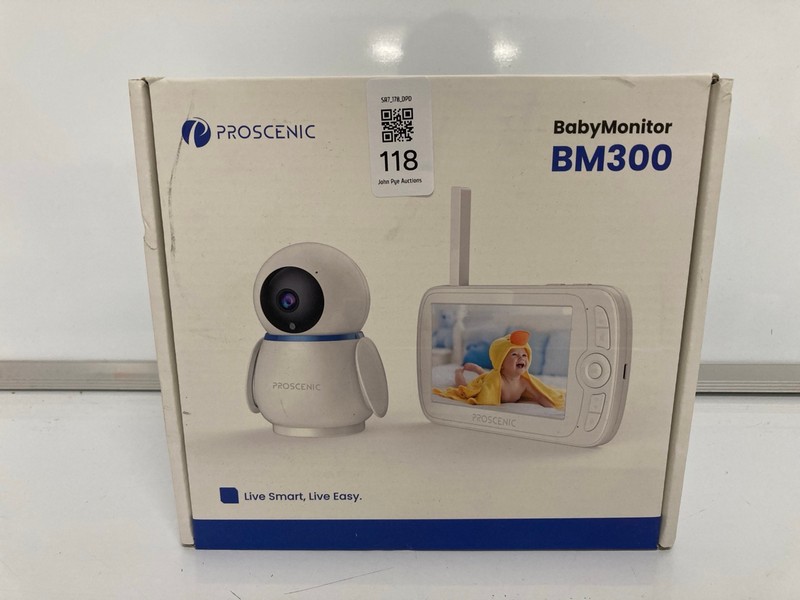 Lot 118  
            Nottingham SR7 - Delivery Only 

                
PROSCENIC BM300 HD VIDEO BABY MONITOR