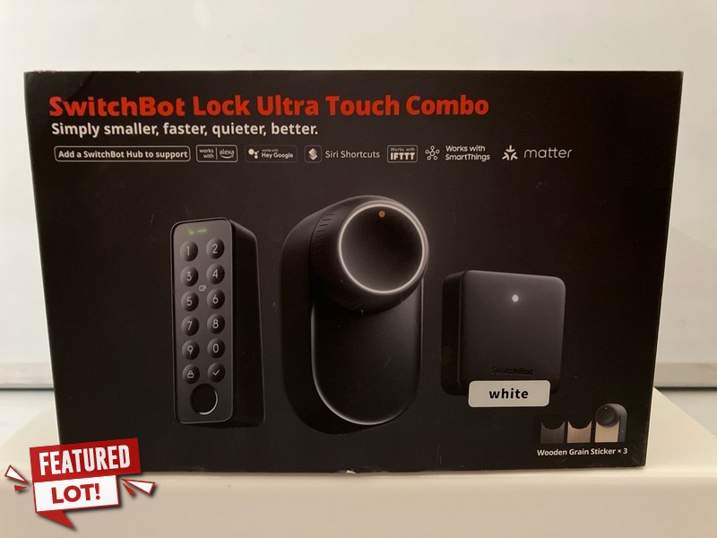Lot 11  
            Nottingham SR7 - Delivery Only 

                
SWITCHBOT LOCK ULTRA TOUCH COMBO ORIGINAL RRP: £249.99