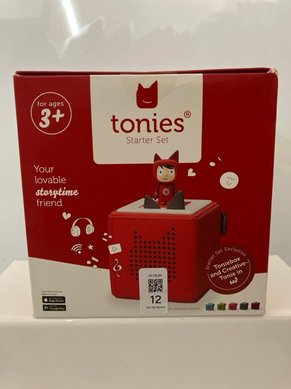 Lot 12  
            Nottingham SR7 - Delivery Only 

                
TONIES STARTER SET MODEL: 10003 (SEALED)