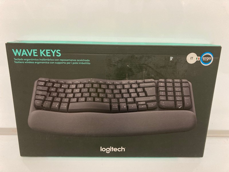 Lot 136  
            Nottingham SR7 - Delivery Only 

                
LOGITECH WAVE KEYS WIRELESS KEYBOARD