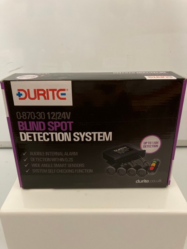 Lot 167  
            Nottingham SR7 - Delivery Only 

                
DURITE BLIND SPOT DETECTION SYSTEM 0-870-30 12/24V ORIGINAL RRP: £326.53