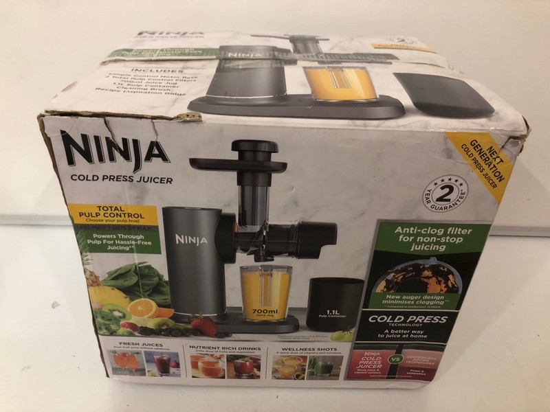 Lot 331  
            Nottingham SR7 - Delivery Only 

                
NINJA COLD PRESS JUICER ORIGINAL RRP: £129.00
