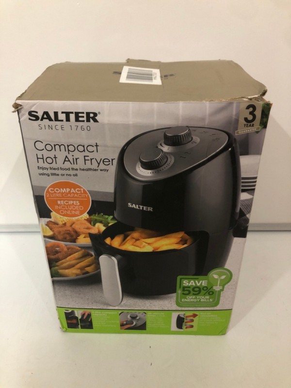 Lot 333  
            Nottingham SR7 - Delivery Only 

                
SALTER COMPACT HOT AIR FRYER