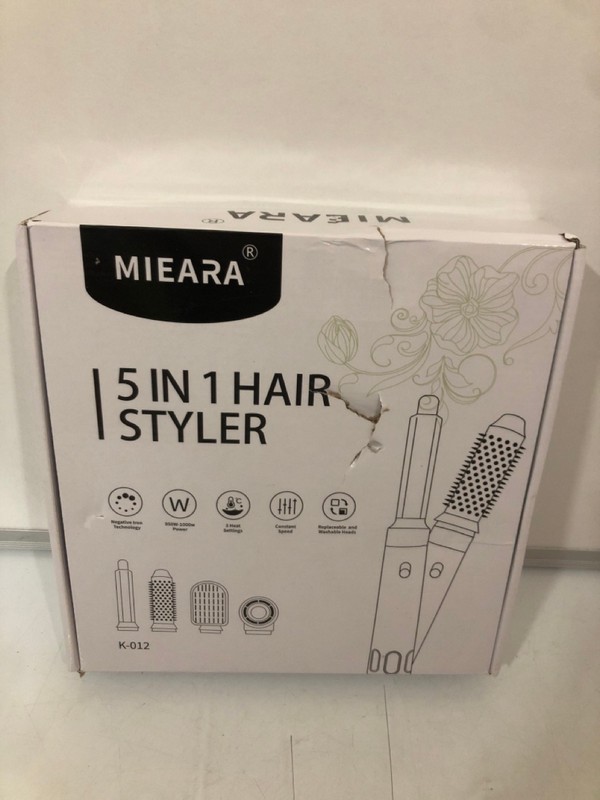 Lot 335  
            Nottingham SR7 - Delivery Only 

                
MIEARA 5-IN-1 HAIR STYLER