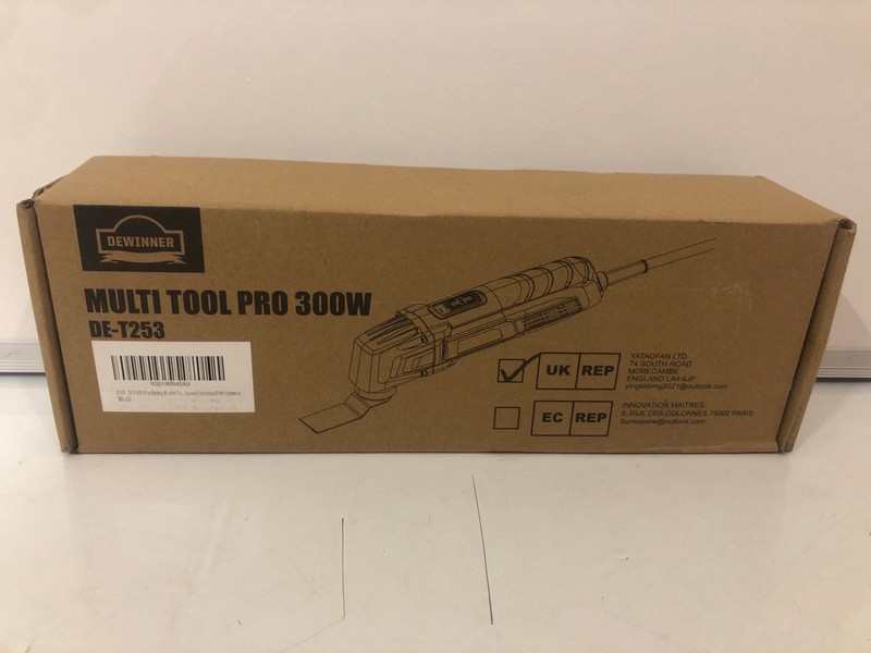 Lot 356  
            Nottingham SR7 - Delivery Only 

                
DEWINNER MUTLI-TOOL PRO 300W MODEL: DE-T253