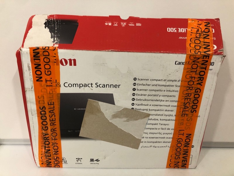 Lot 377  
            Nottingham SR7 - Delivery Only 

                
CANON CANOSCAN LIDE 300 COMPACT SCANNER