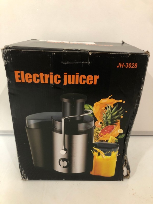 Lot 399  
            Nottingham SR7 - Delivery Only 

                
ELECTRIC JUICER MODEL: JH-3028