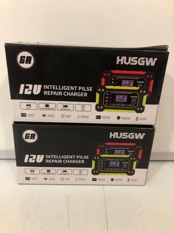 Lot 426  
            Nottingham SR7 - Delivery Only 

                
2 X HUSGW INTELLIGENT PULSE REPAIR CHARGERS