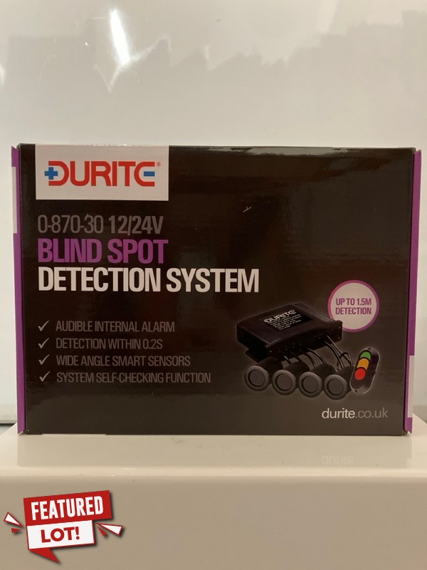 Lot 42  
            Nottingham SR7 - Delivery Only 

                
DURITE BLIND SPOT DETECTION SYSTEM 0-870-30 12/24V ORIGINAL RRP: £326.53