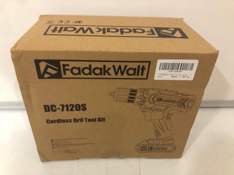 Lot 466  
            Nottingham SR7 - Delivery Only 

                
FADAKWALT CORDLESS DRILL (WITH BATTERY AND CHARGER)