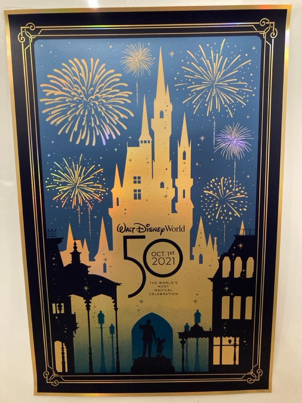 Lot 485  
            Nottingham SR7 - Delivery Only 

                
WALT DISNEY WORLD 50TH ANNIVERSERY SILK-SCREENED SERIGRAPH PRINT (27" X 18") (SEA...