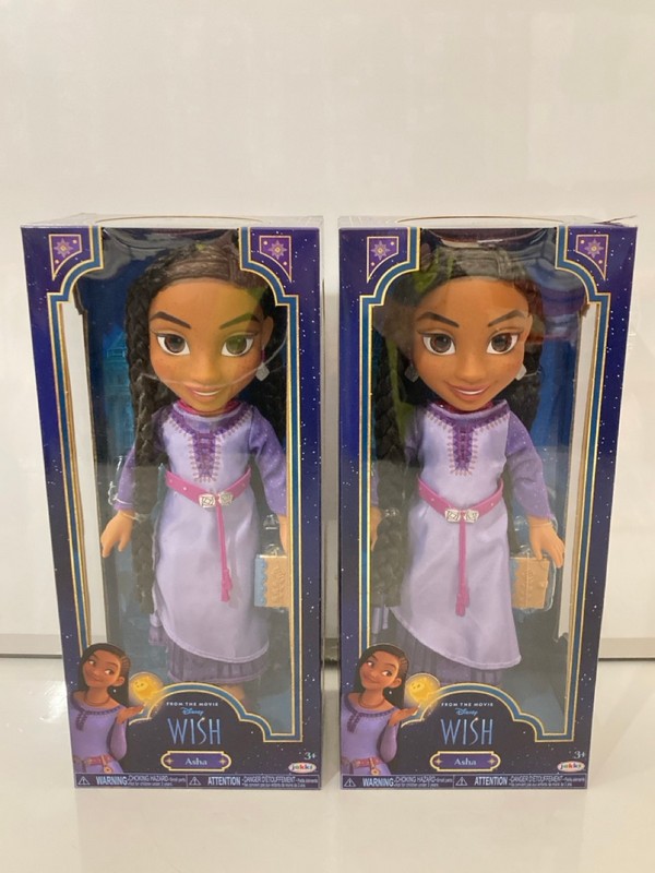 Lot 513  
            Nottingham SR7 - Delivery Only 

                
2 X DISNEY WISH ASHA DOLLS (SEALED)
