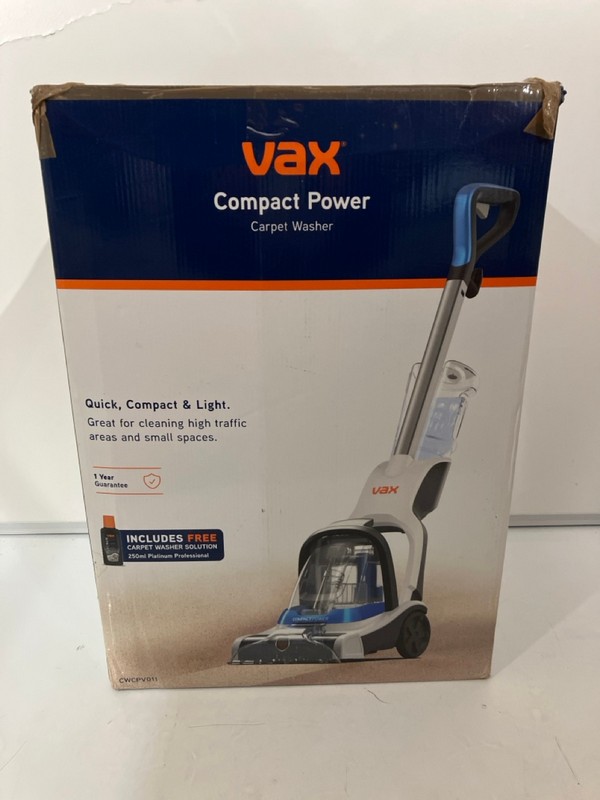 Lot 666  
            Nottingham SR7 - Delivery Only 

                
VAX COMPACT POWER CARPET WASHER