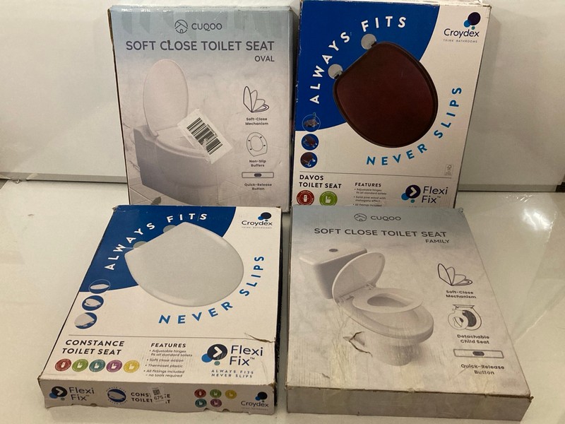 Lot 675  
            Nottingham SR7 - Delivery Only 

                
4 X TOILET SEATS TO INC CROYDEX