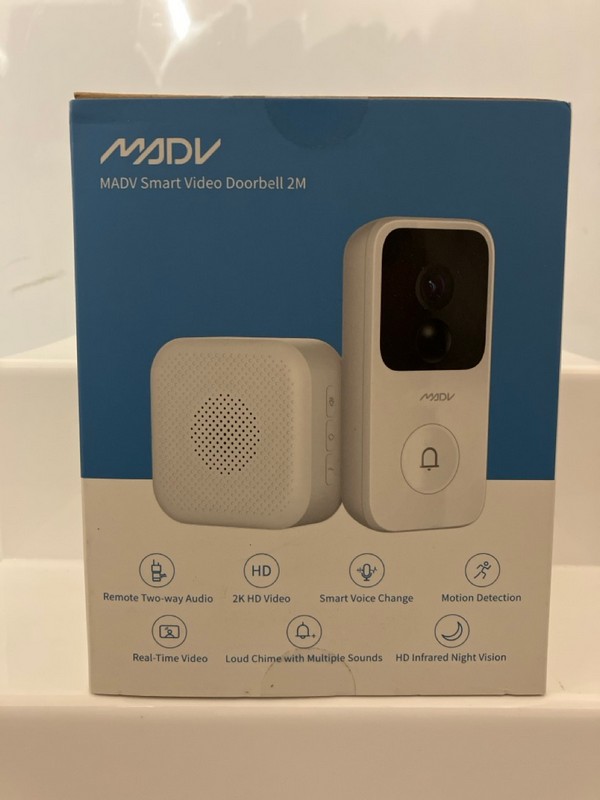 Lot 79  
            Nottingham SR7 - Delivery Only 

                
MADV SMART VIDEO DOORBELL 2M (SEALED)