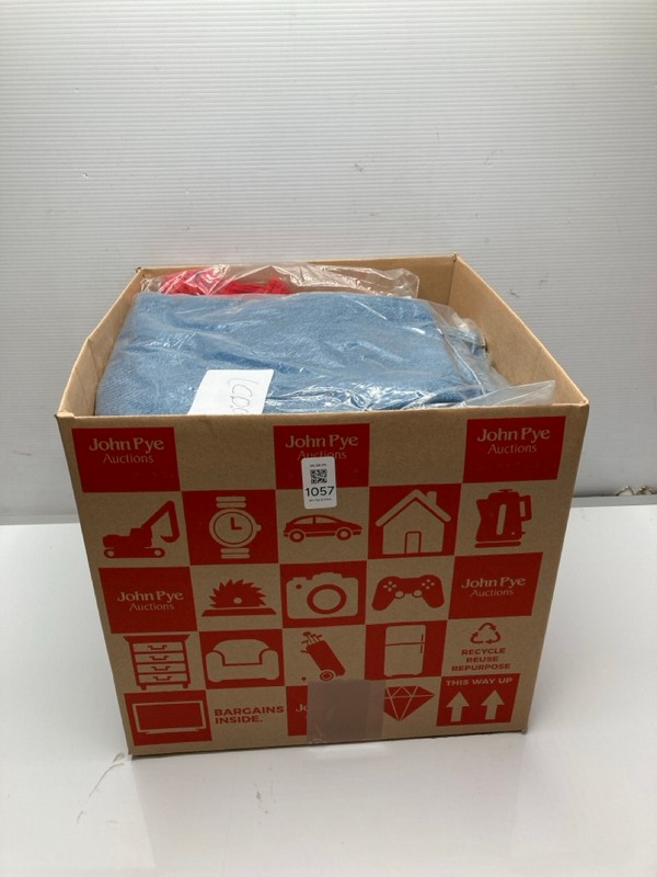 Lot 1057  
            Nottingham SR9 - Delivery Only 

                
BOX OF CLOTHING ITEMS IN VARIOUS SIZES AND DESIGNS