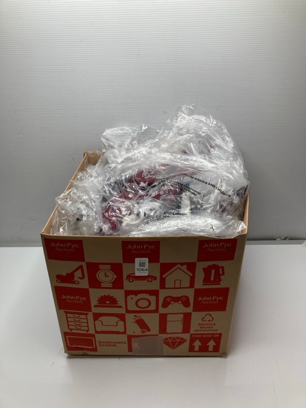 Lot 1064  
            Nottingham SR9 - Delivery Only 

                
BOX OF CLOTHING ITEMS IN VARIOUS SIZES AND DESIGNS