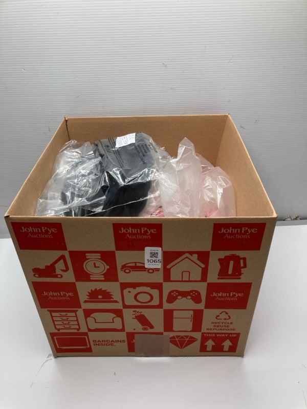 Lot 1065  
            Nottingham SR9 - Delivery Only 

                
BOX OF CLOTHING ITEMS IN VARIOUS SIZES AND DESIGNS