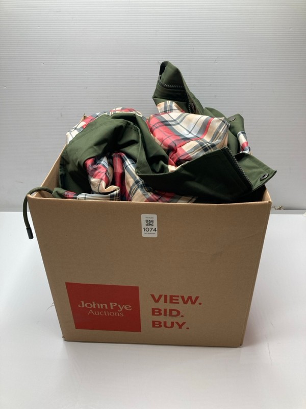 Lot 1074  
            Nottingham SR9 - Delivery Only 

                
BOX OF CLOTHING ITEMS IN VARIOUS SIZES AND DESIGNS