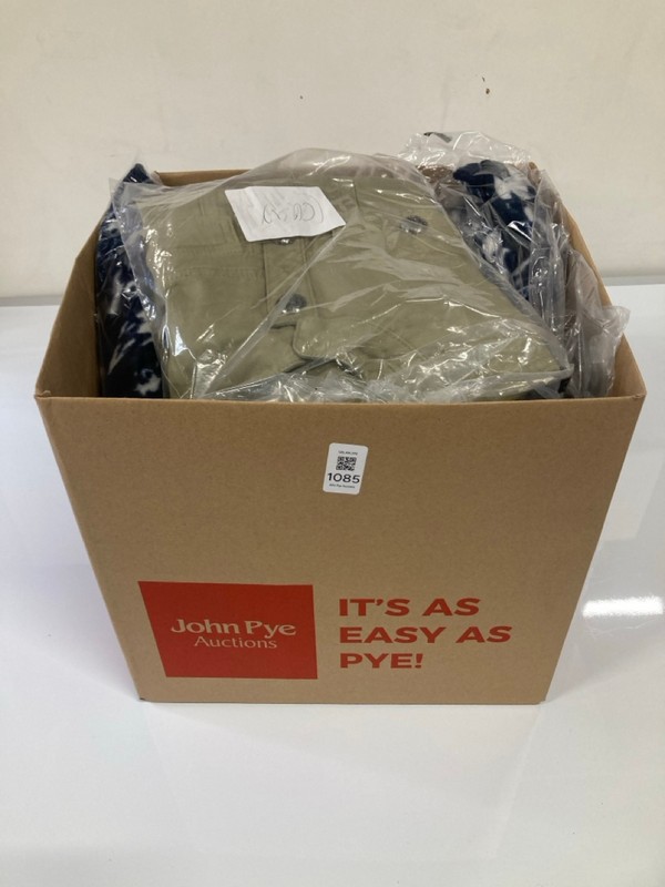 Lot 1085  
            Nottingham SR9 - Delivery Only 

                
BOX OF CLOTHING ITEMS IN VARIOUS SIZES AND DESIGNS